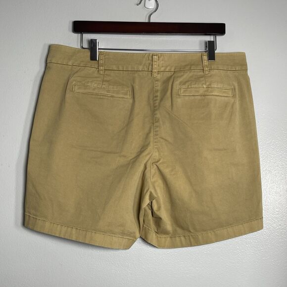 J.CREW 7" Stretch Chino Short Size 14 Khaki NEW Preppy Casual Classic H5809 - Picture 6 of 11